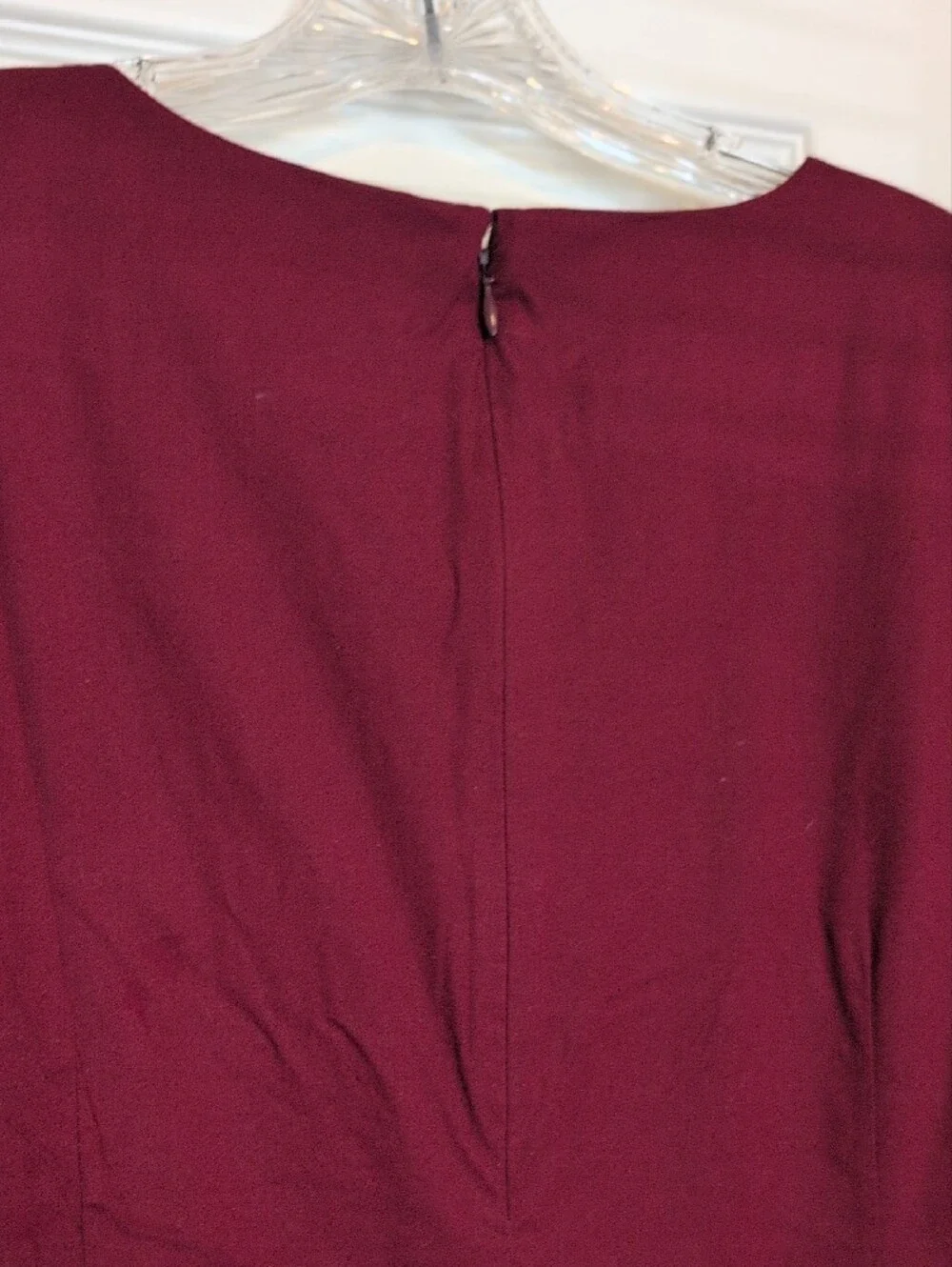 J. Crew Embellished Burgundy Short Sleeve Top